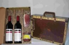 Weinpräsentkarton Koffer mit Griff